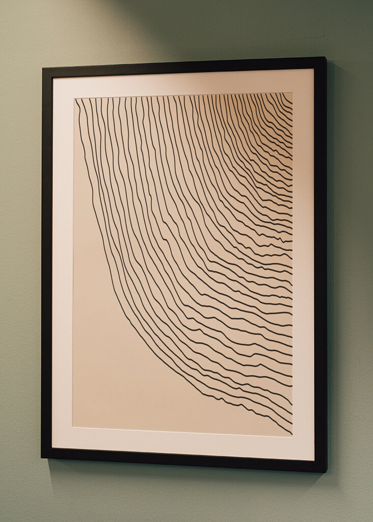 Fließende Linien Kunst