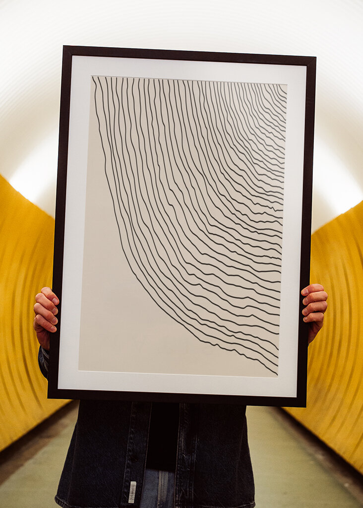 Fließende Linien Kunst