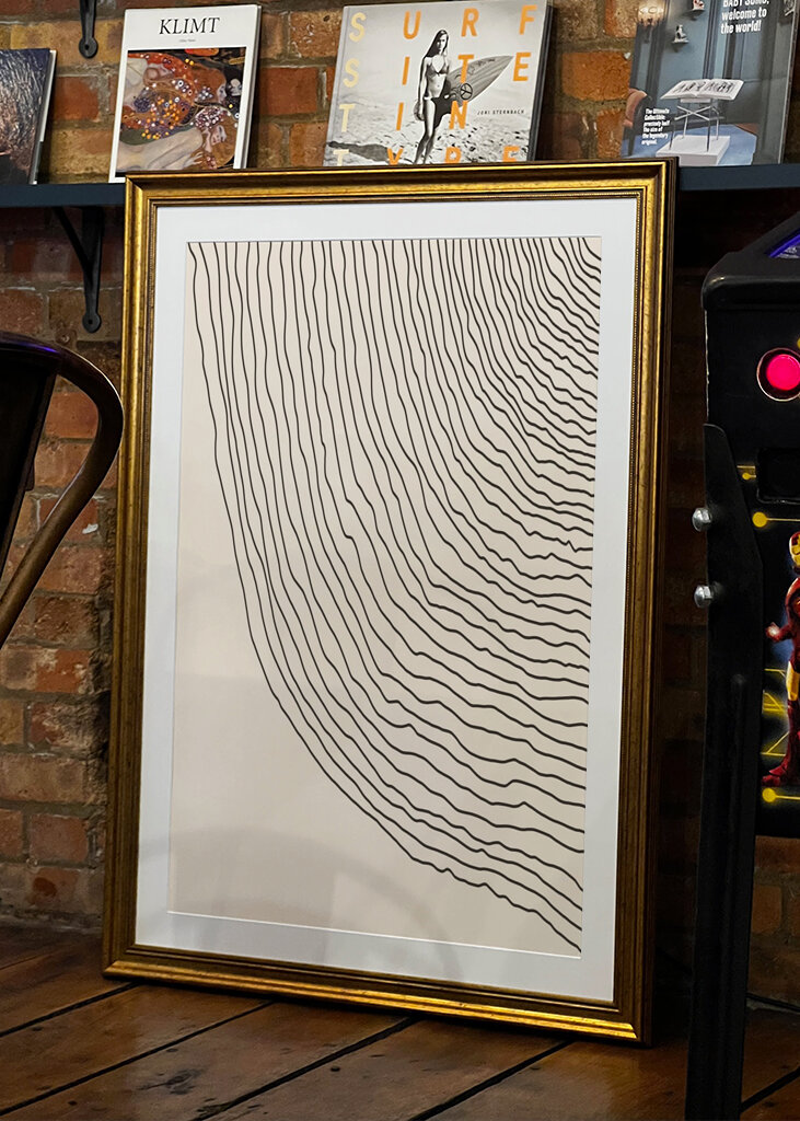 Fließende Linien Kunst