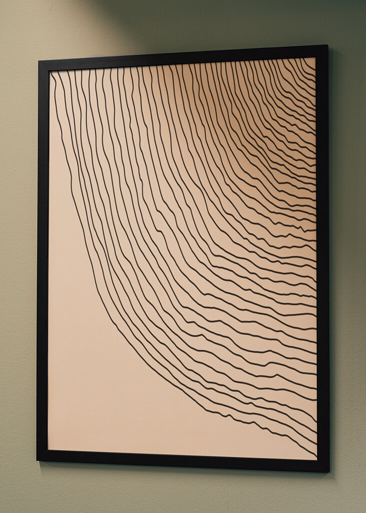 Fließende Linien Kunst