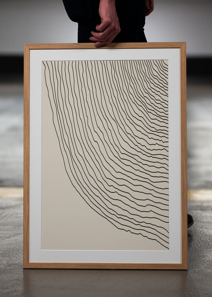 Fließende Linien Kunst