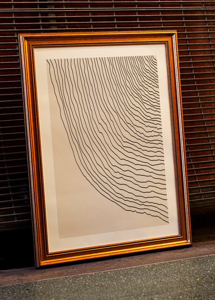 Fließende Linien Kunst