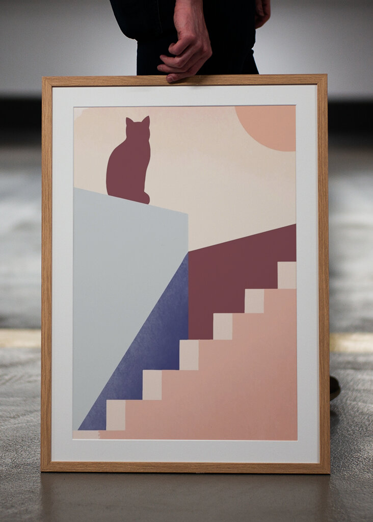 Geometriset kissan sävyt