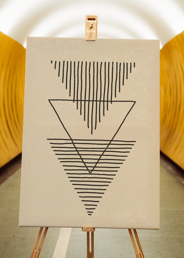 Geometriska Linjer, Konst