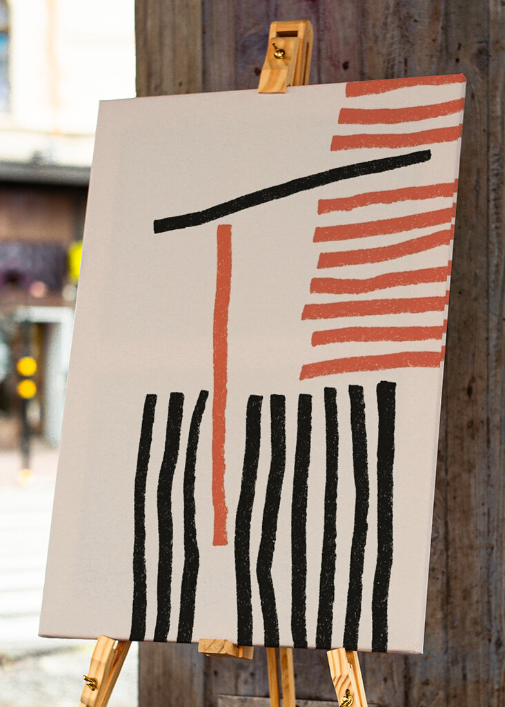 Kühne Strichzeichnungen