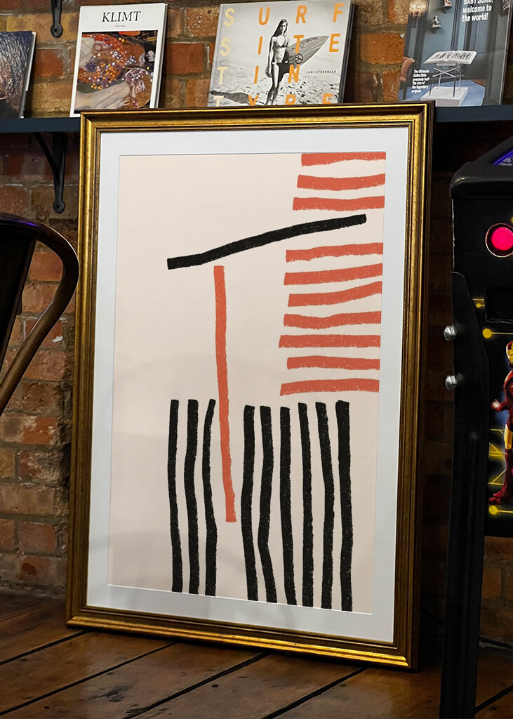 Kühne Strichzeichnungen