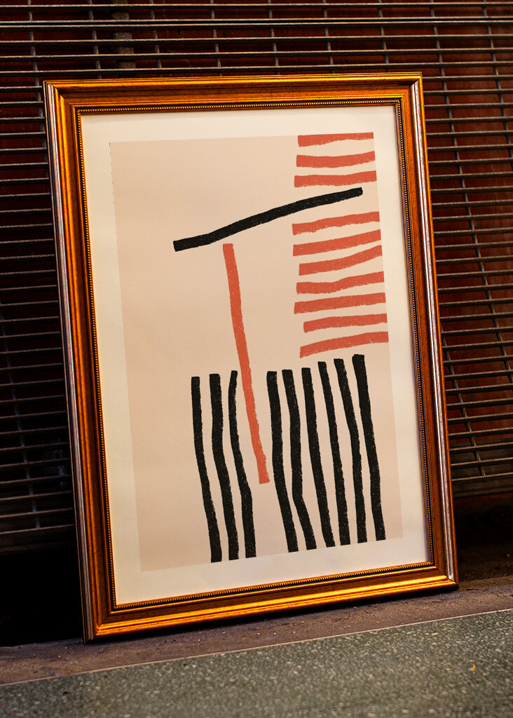 Kühne Strichzeichnungen