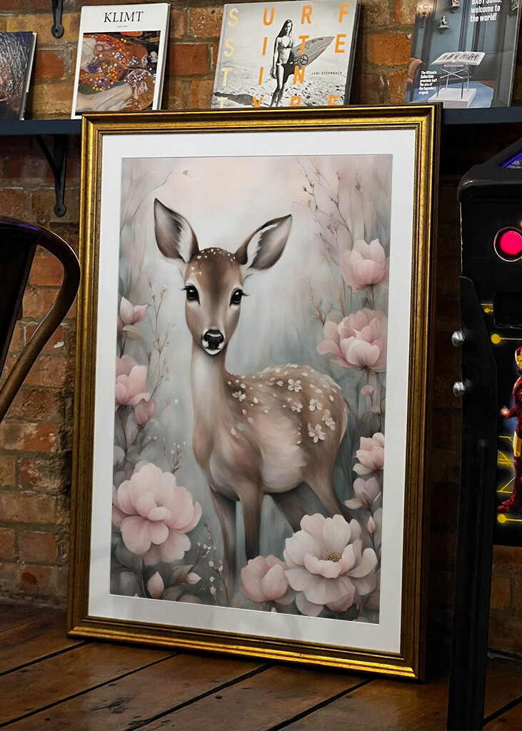 Bambi blandt blomster