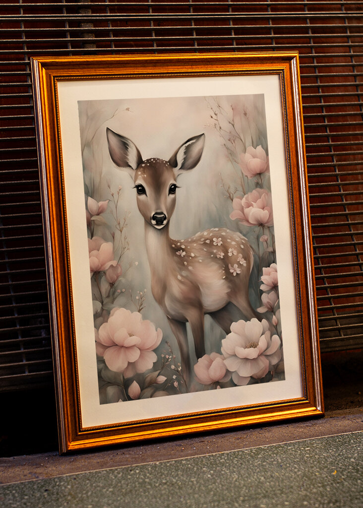Bambi blandt blomster