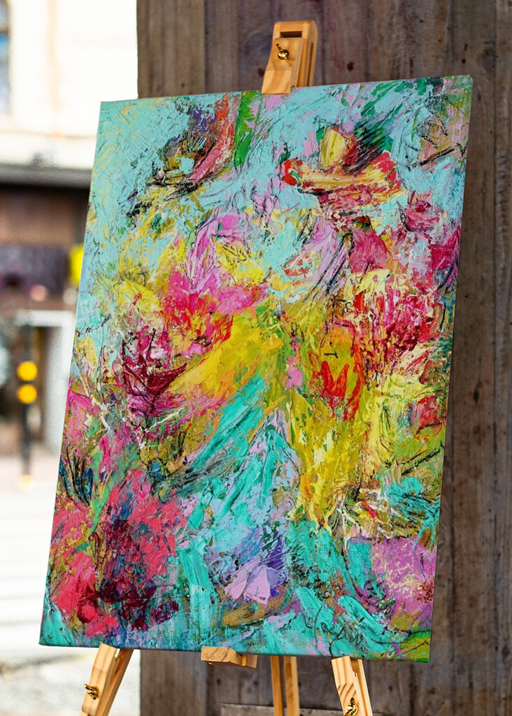 Vibrante felicidad abstracta