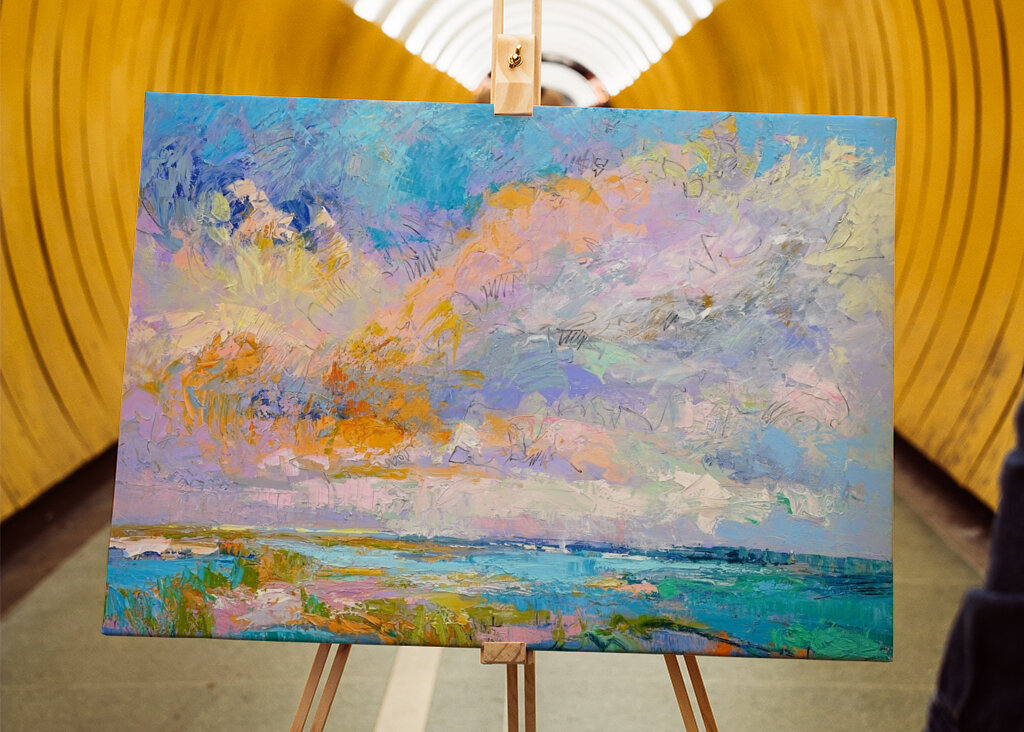 Lebendige Himmelsmalerei