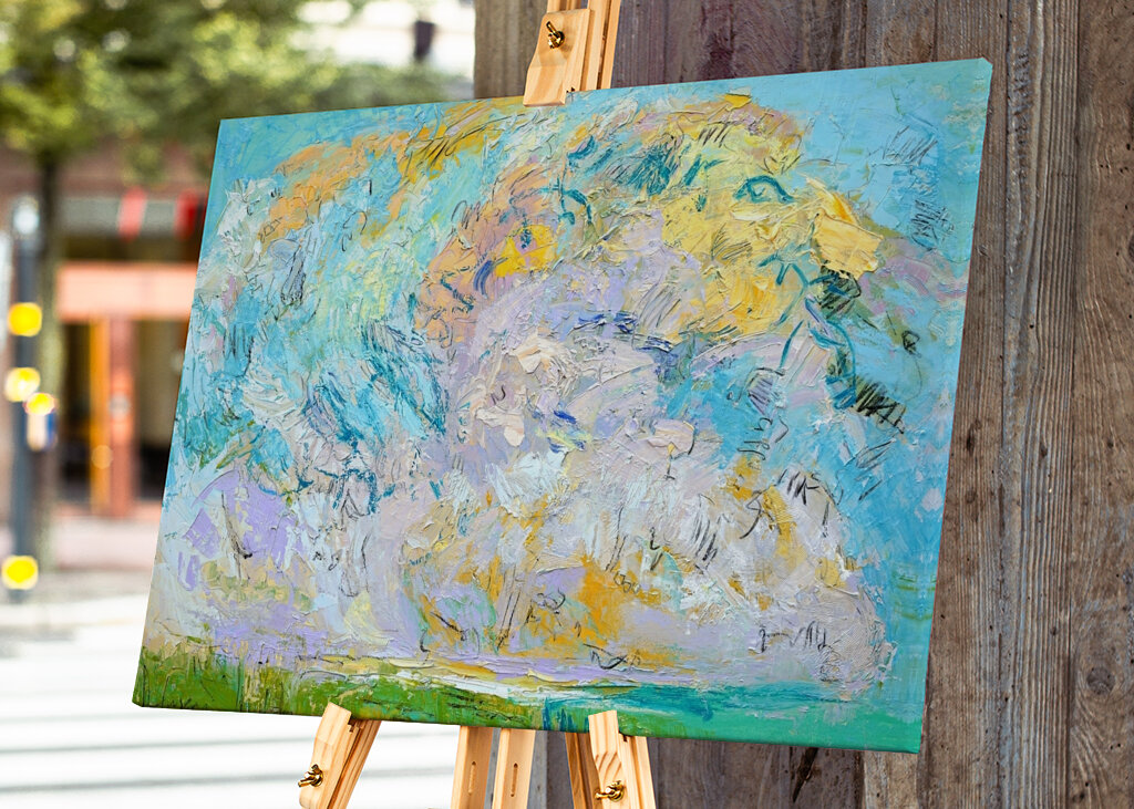 Lebendiger abstrakter Himmel