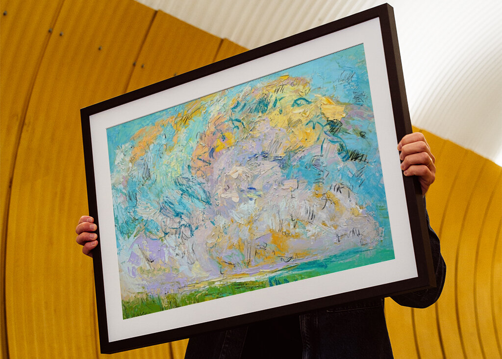 Lebendiger abstrakter Himmel