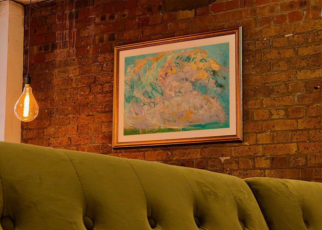 Lebendiger abstrakter Himmel