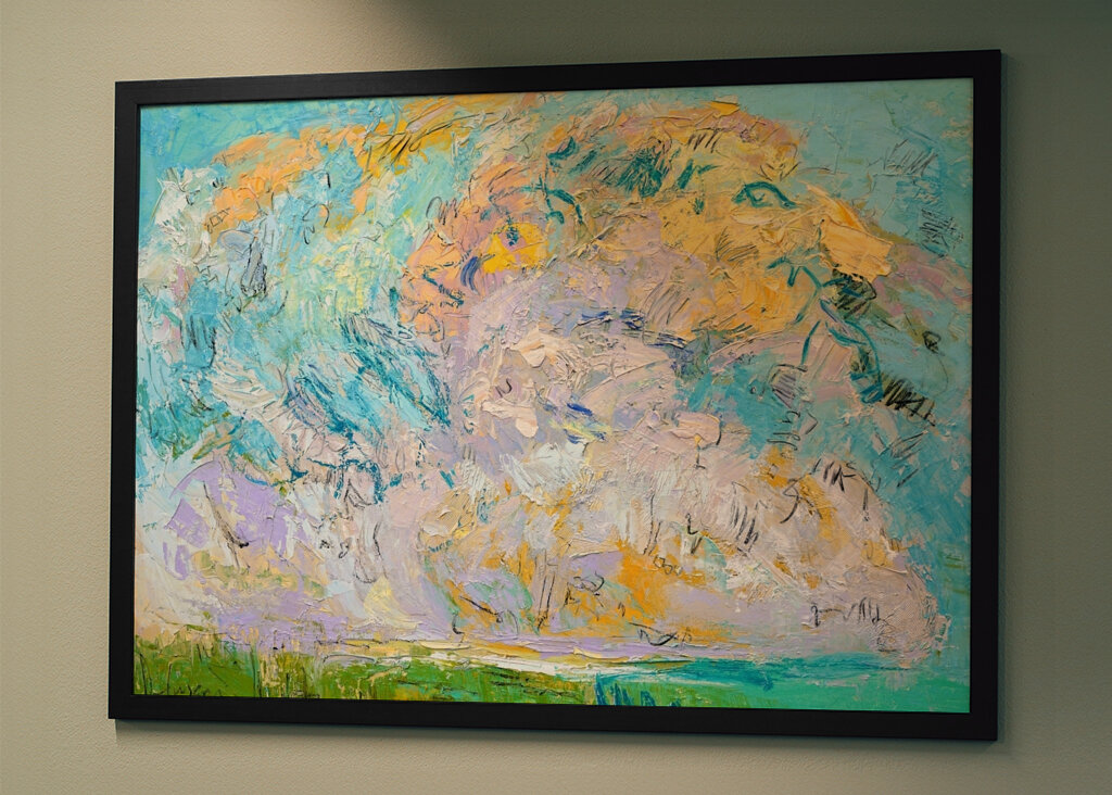 Lebendiger abstrakter Himmel