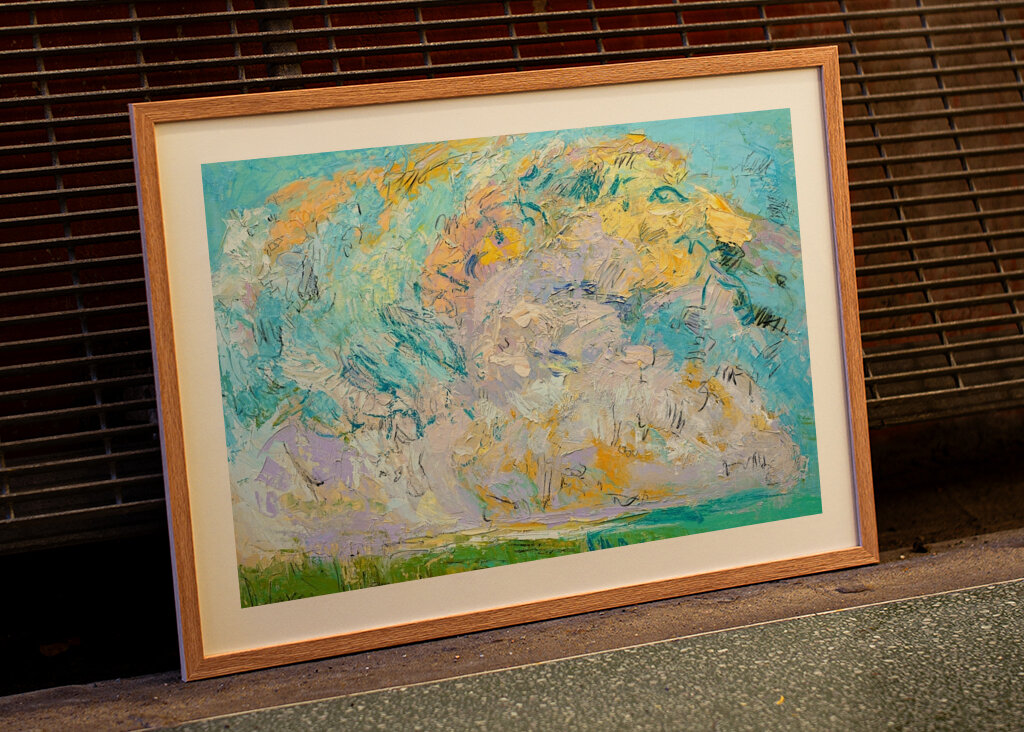 Lebendiger abstrakter Himmel