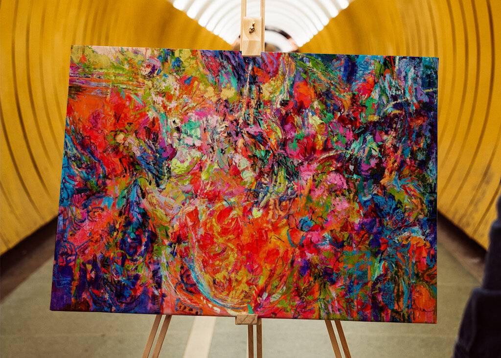 Lebendige abstrakte Glückseligkeit