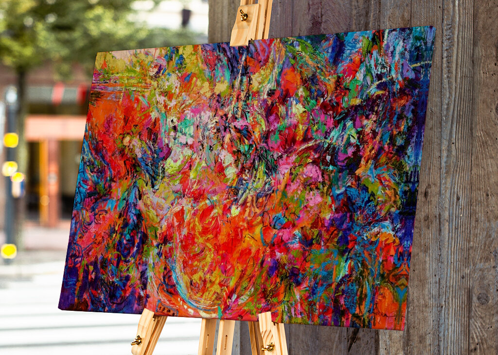 Lebendige abstrakte Glückseligkeit