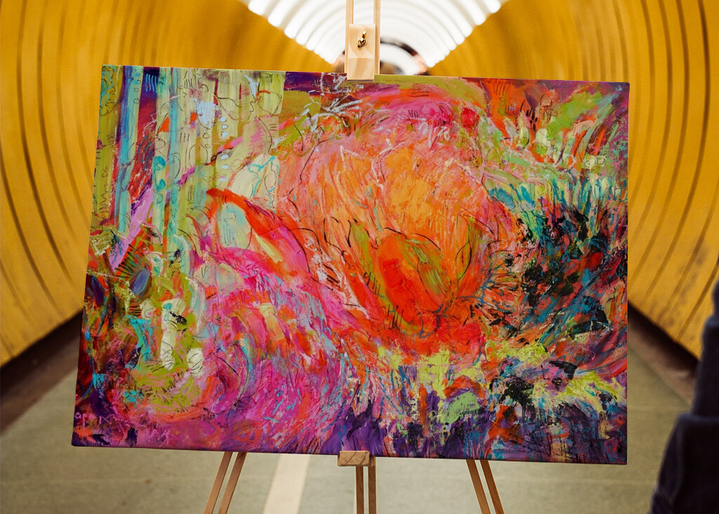 Lebendige Farbfusion