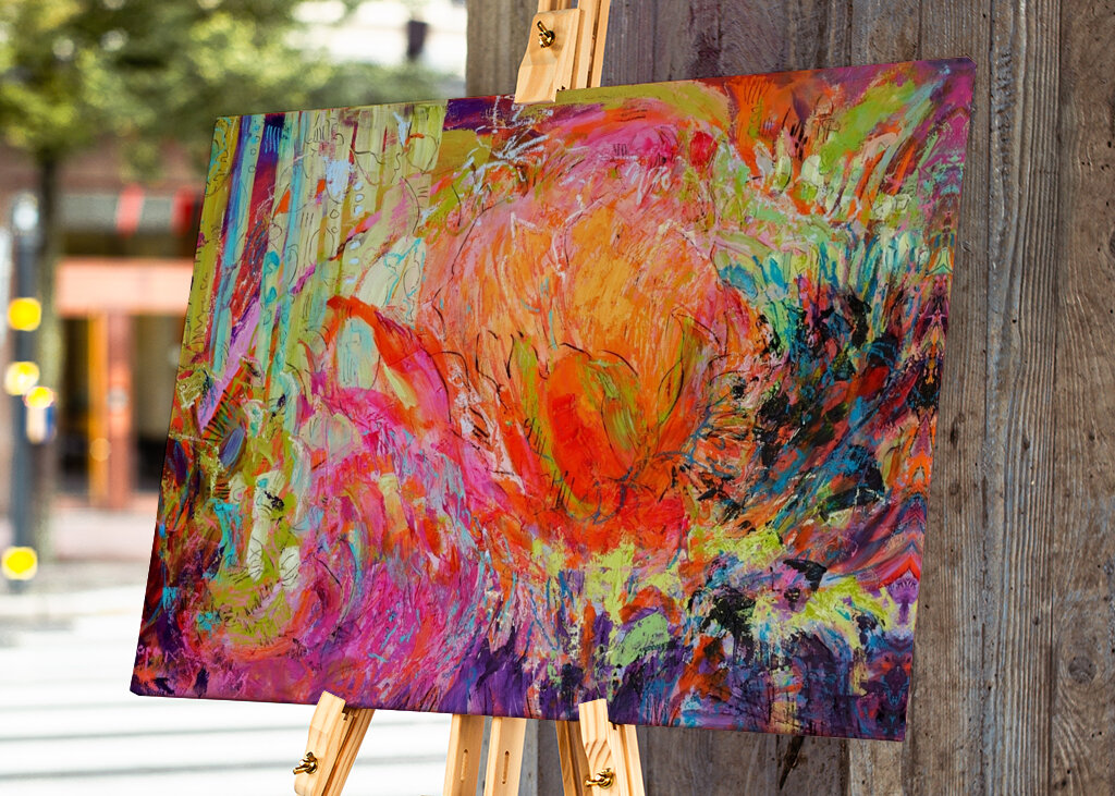 Lebendige Farbfusion