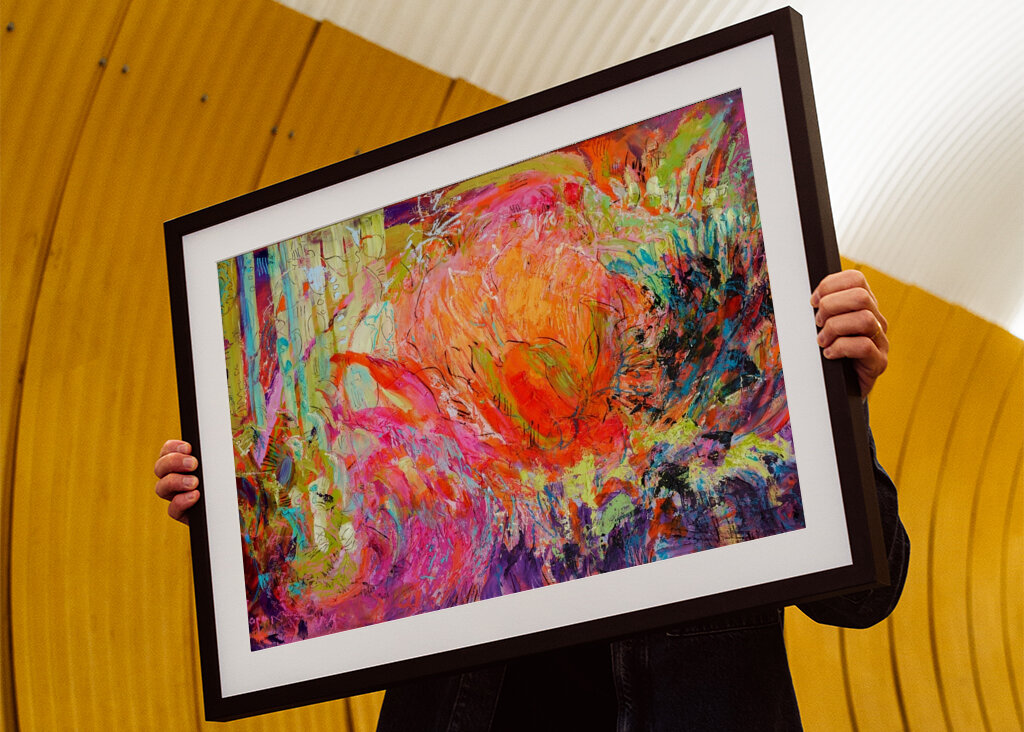 Lebendige Farbfusion