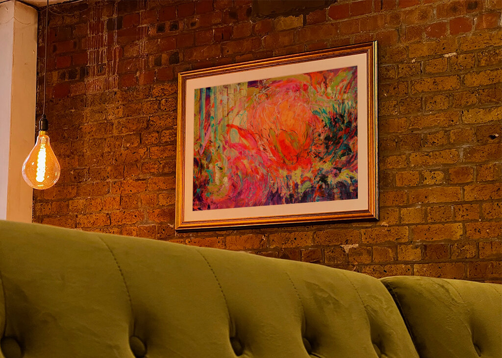 Lebendige Farbfusion