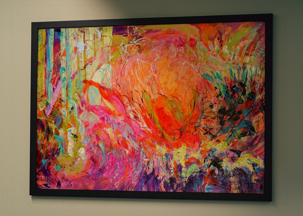 Lebendige Farbfusion