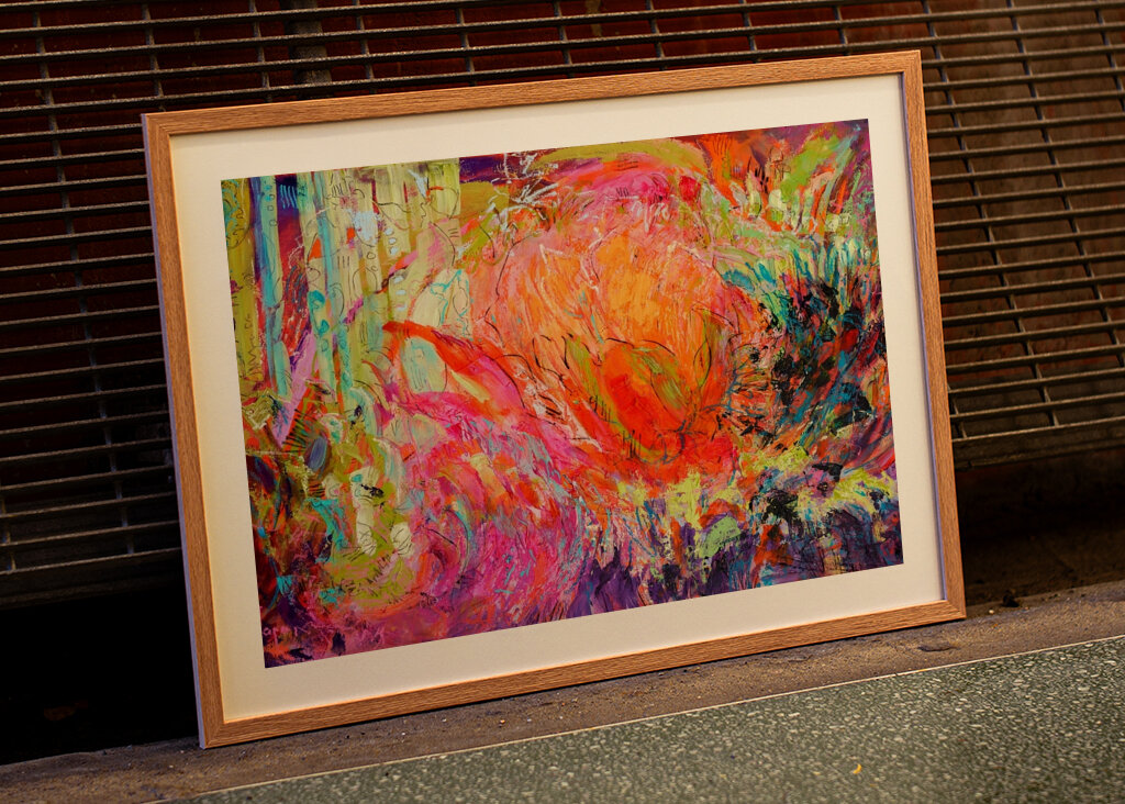 Lebendige Farbfusion