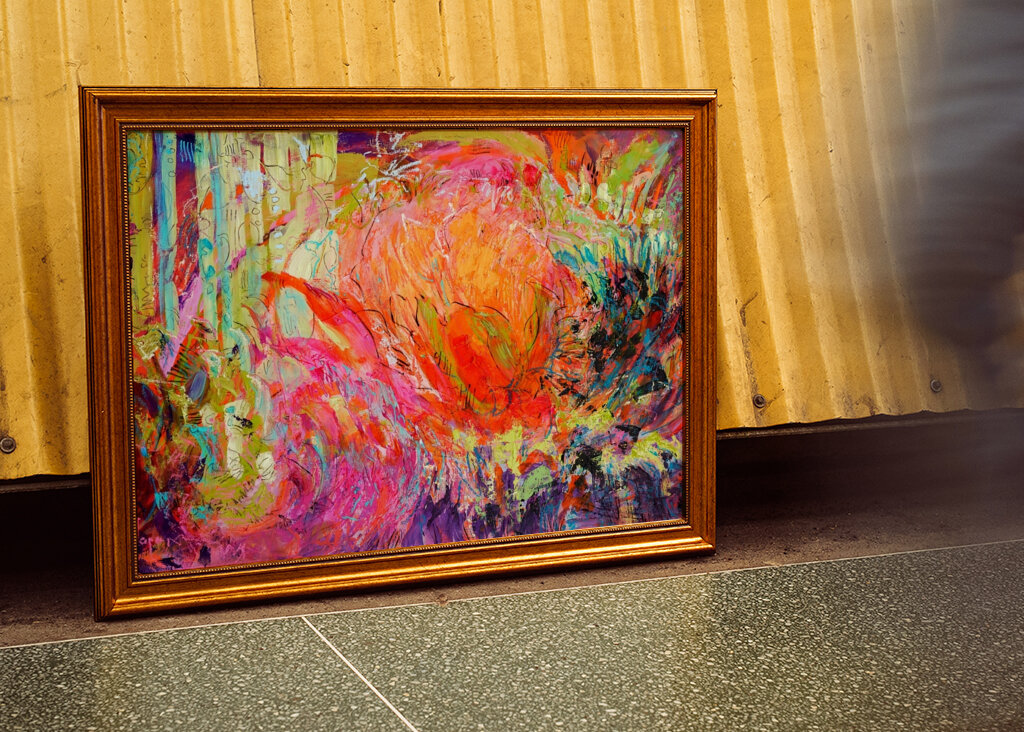 Lebendige Farbfusion