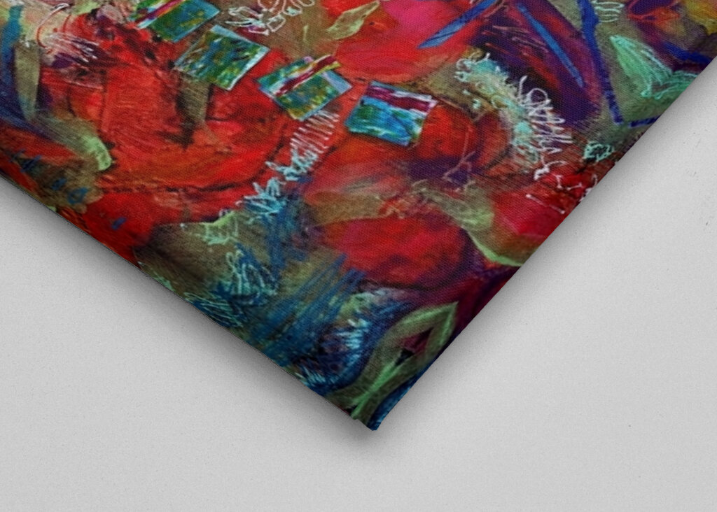 Lebendige abstrakte Blüte