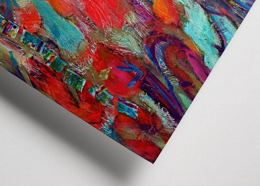 Lebendige abstrakte Blüte