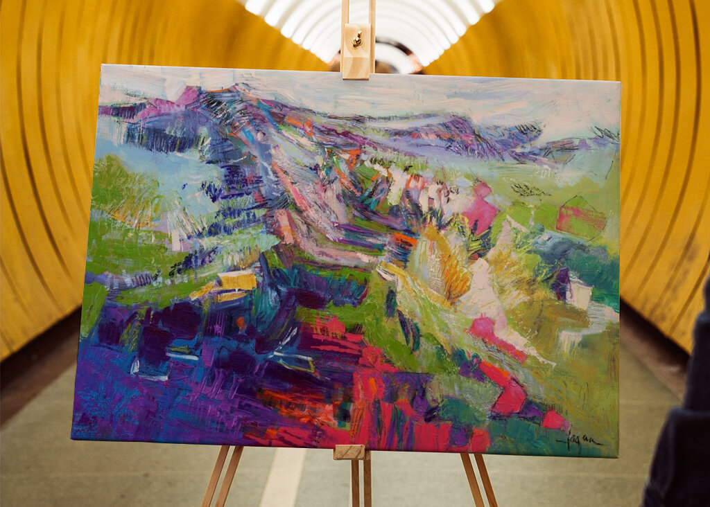 Vivido paesaggio astratto