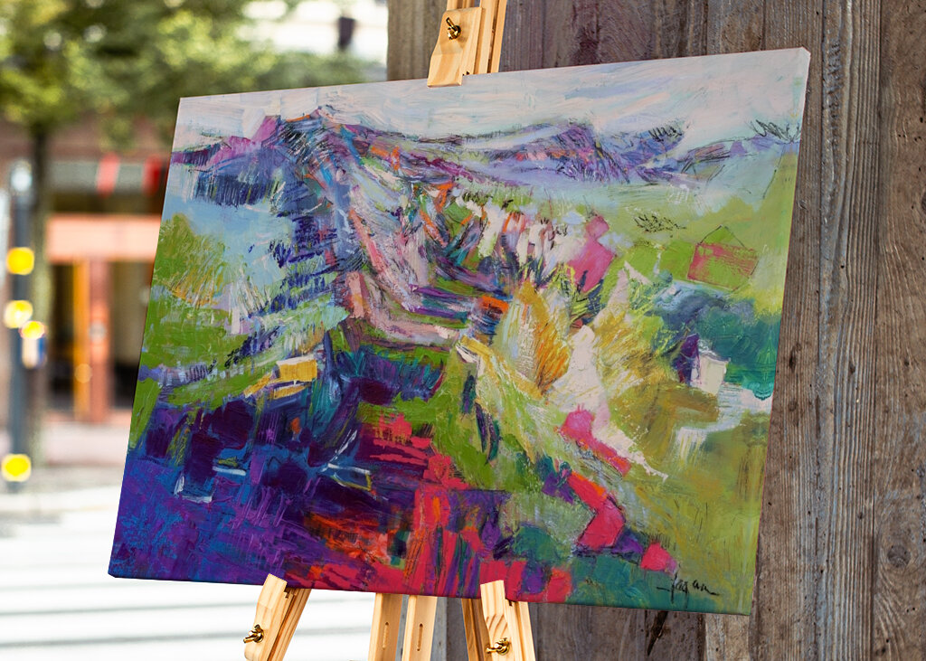 Vivido paesaggio astratto