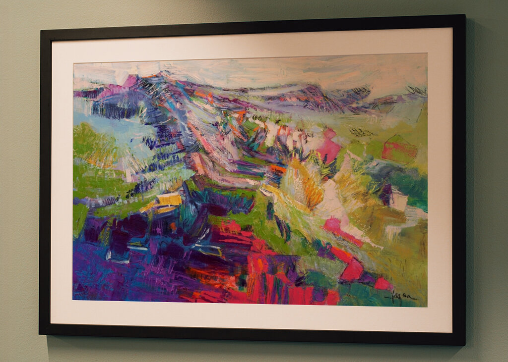 Vivido paesaggio astratto