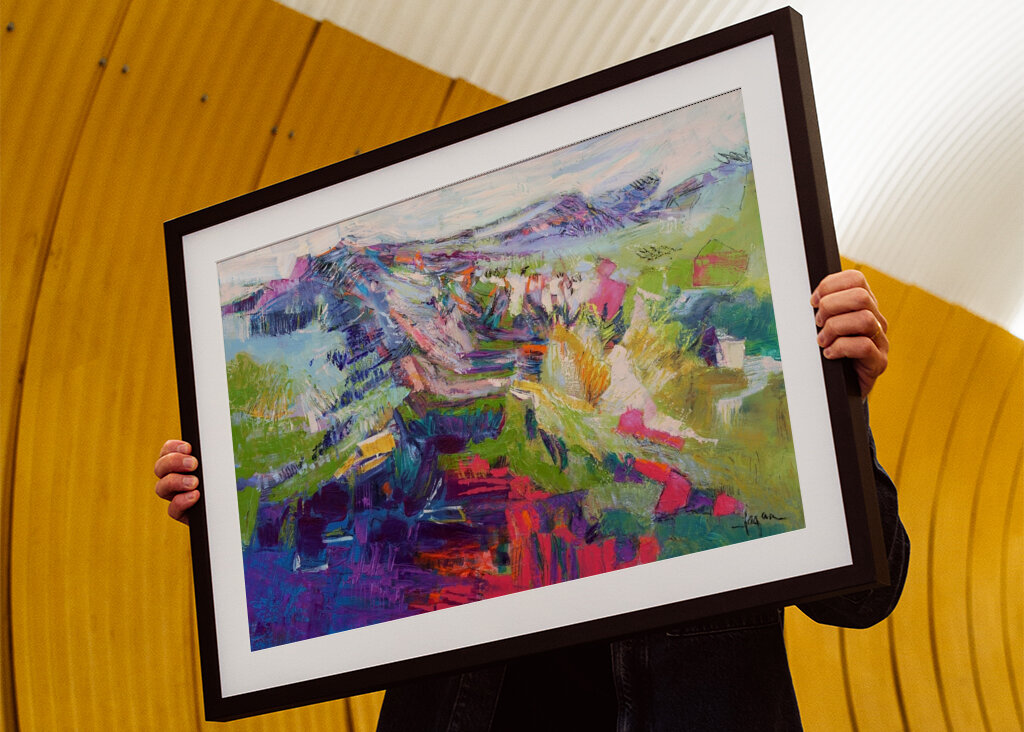 Vivido paesaggio astratto