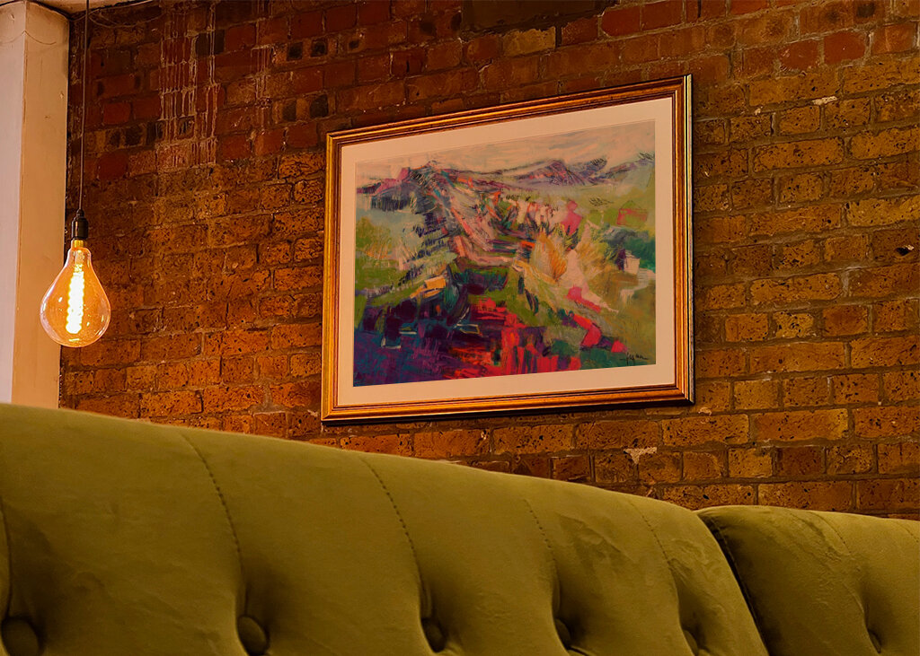 Vivido paesaggio astratto