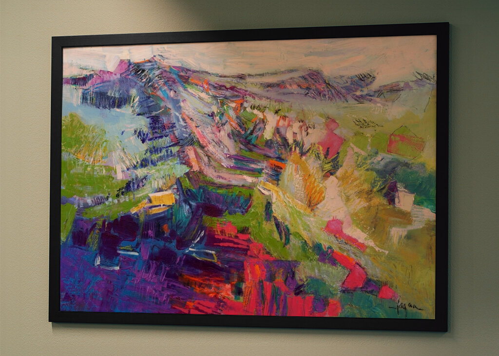 Vivido paesaggio astratto