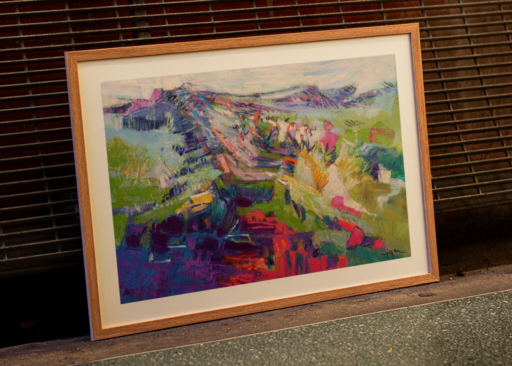 Vivido paesaggio astratto