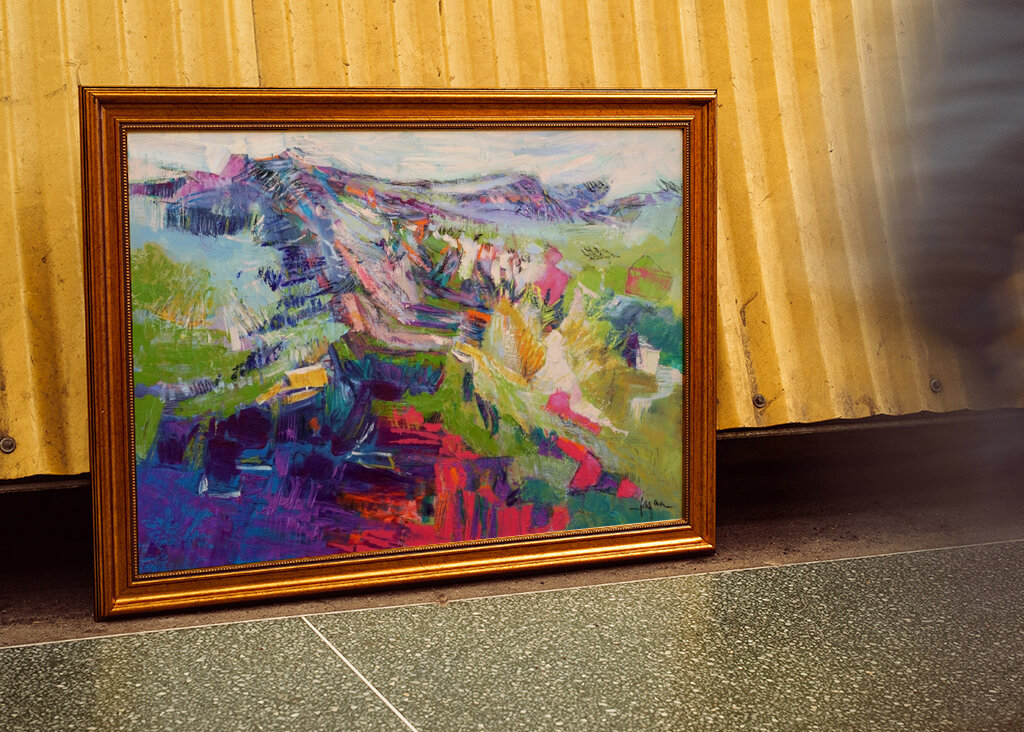 Vivido paesaggio astratto