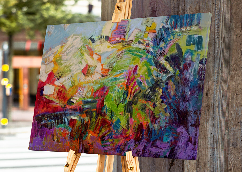 Lebendige abstrakte Wellen