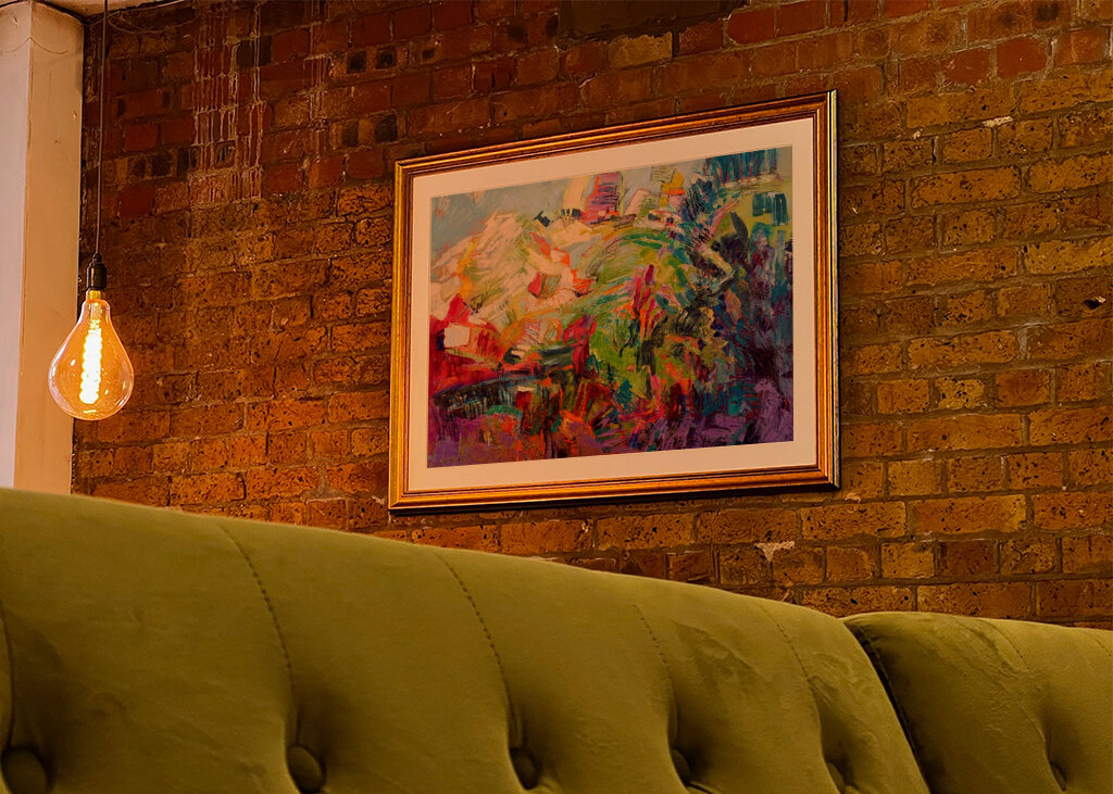 Lebendige abstrakte Wellen