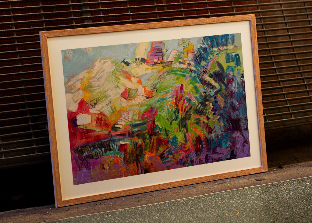 Lebendige abstrakte Wellen