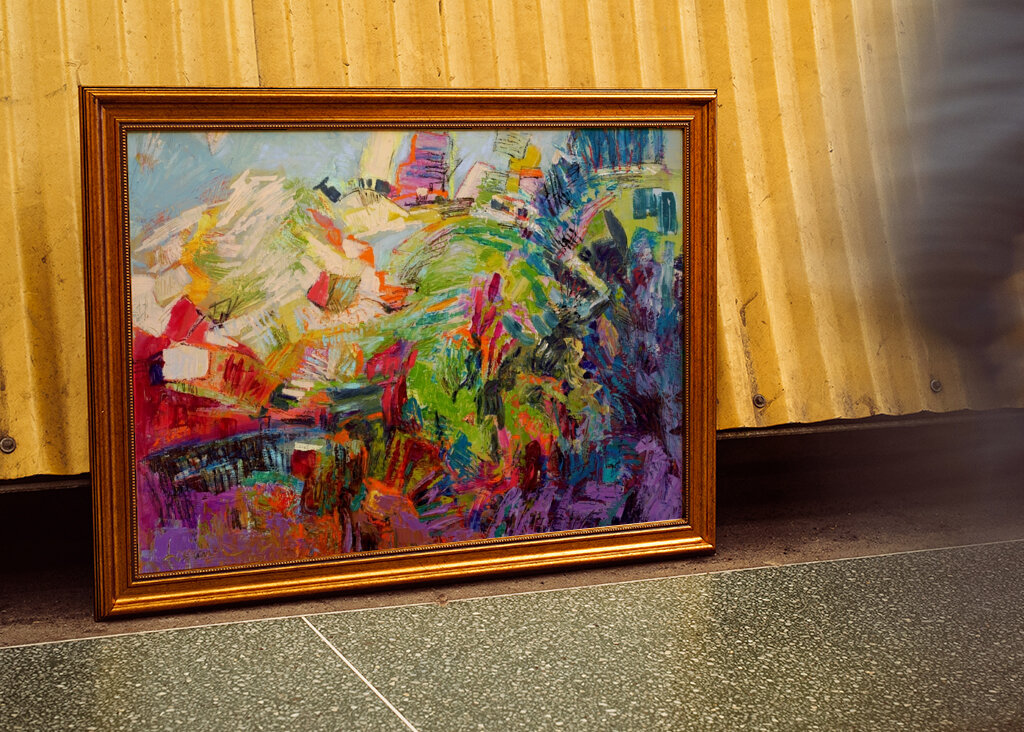 Lebendige abstrakte Wellen