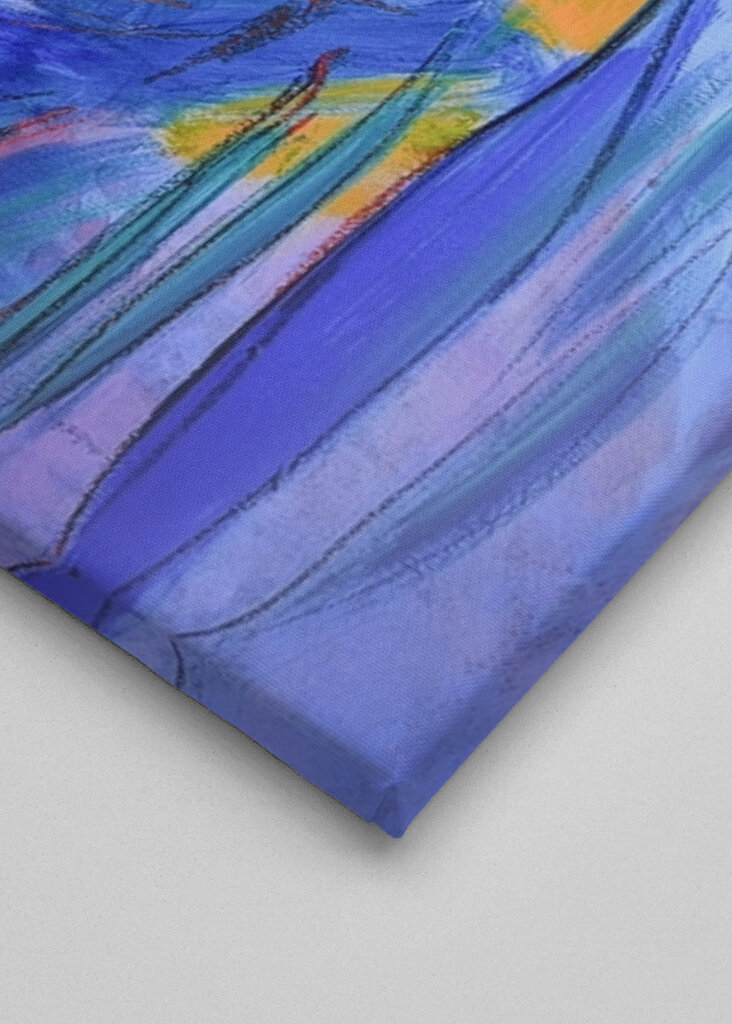 Lebendiger Blick auf die Hügel