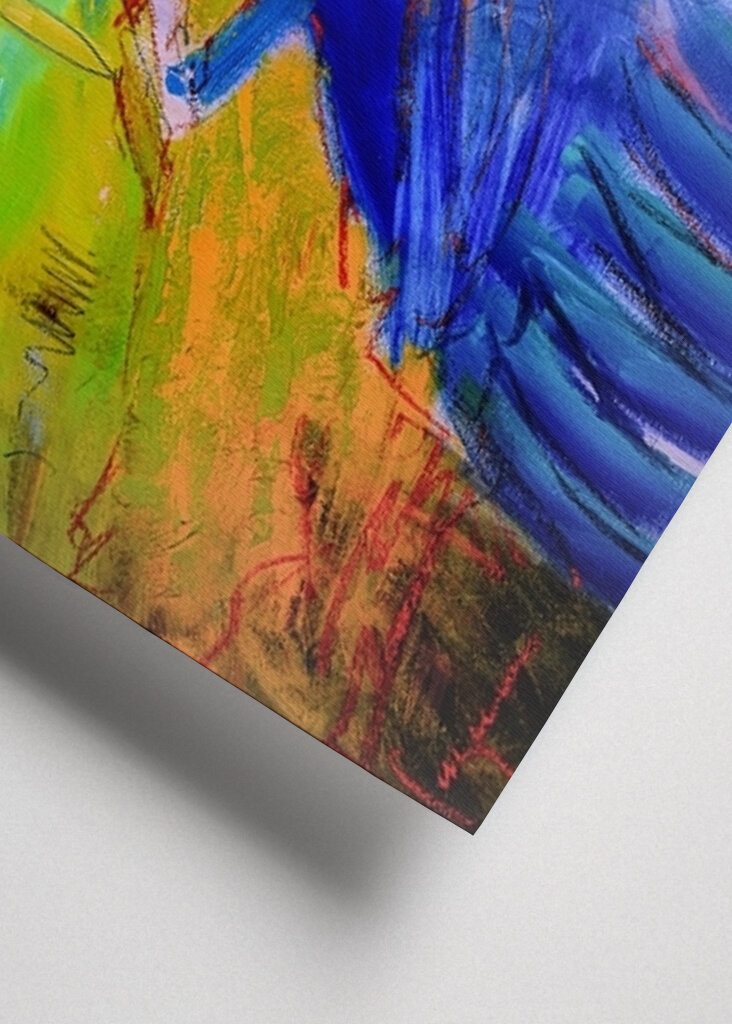 Lebendiger Blick auf die Hügel