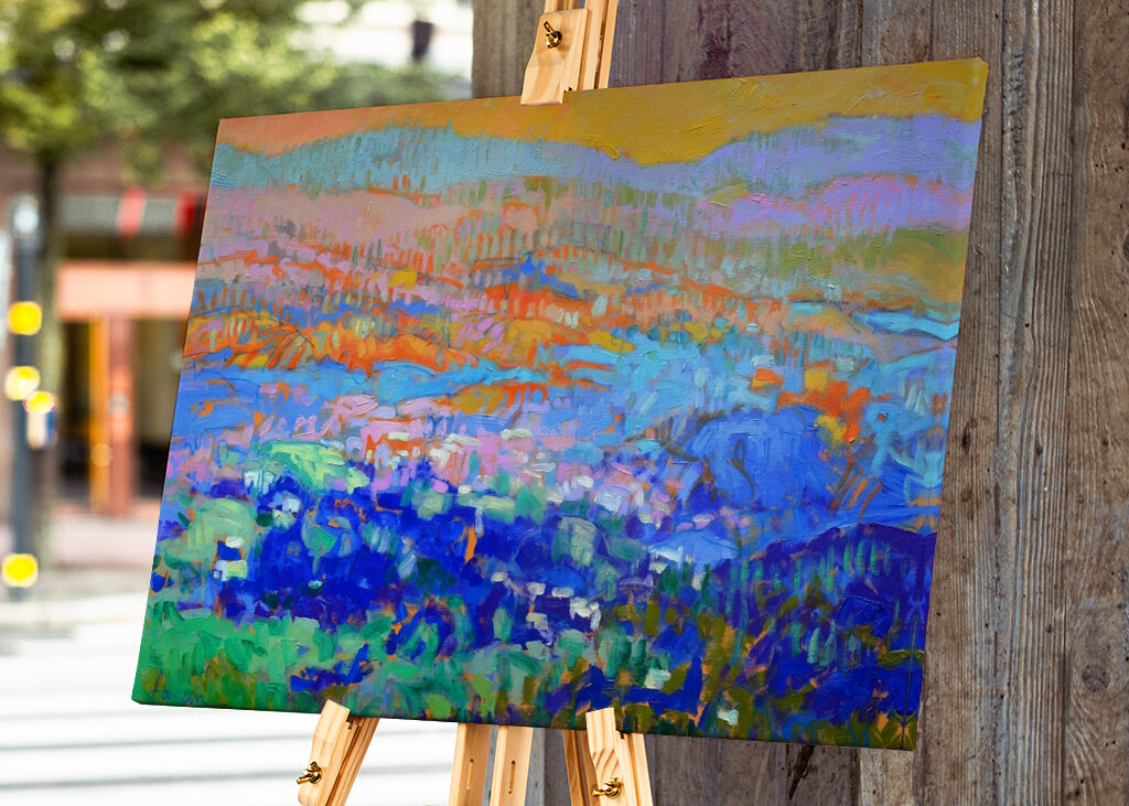 Lebendige abstrakte Hügel