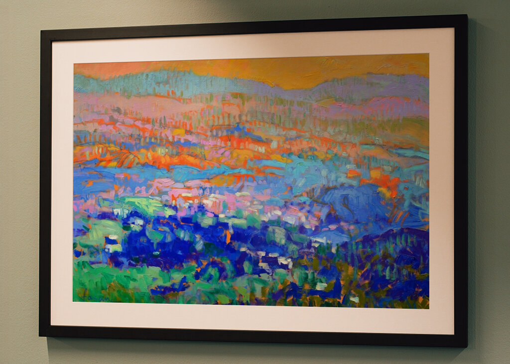 Lebendige abstrakte Hügel