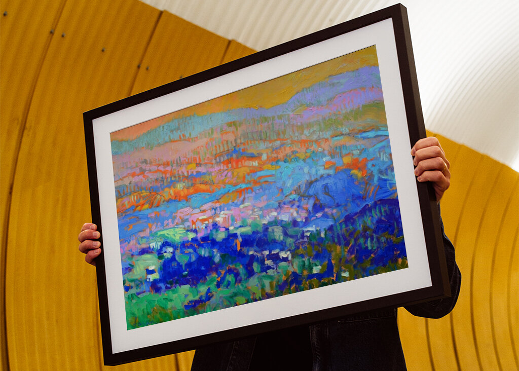 Lebendige abstrakte Hügel