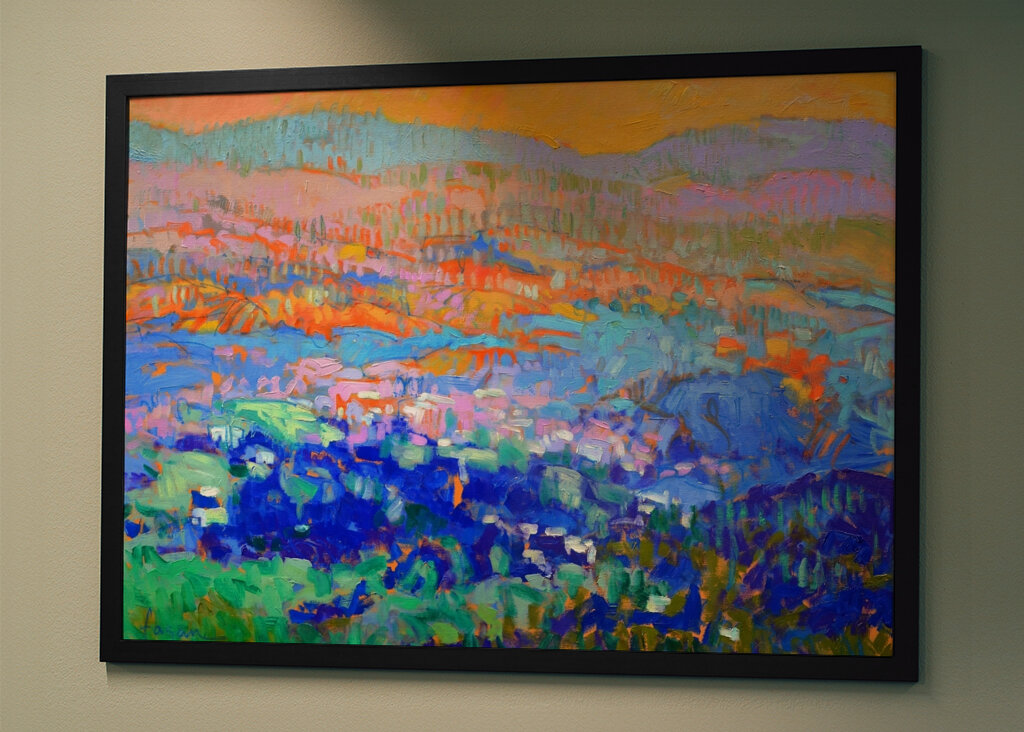 Lebendige abstrakte Hügel