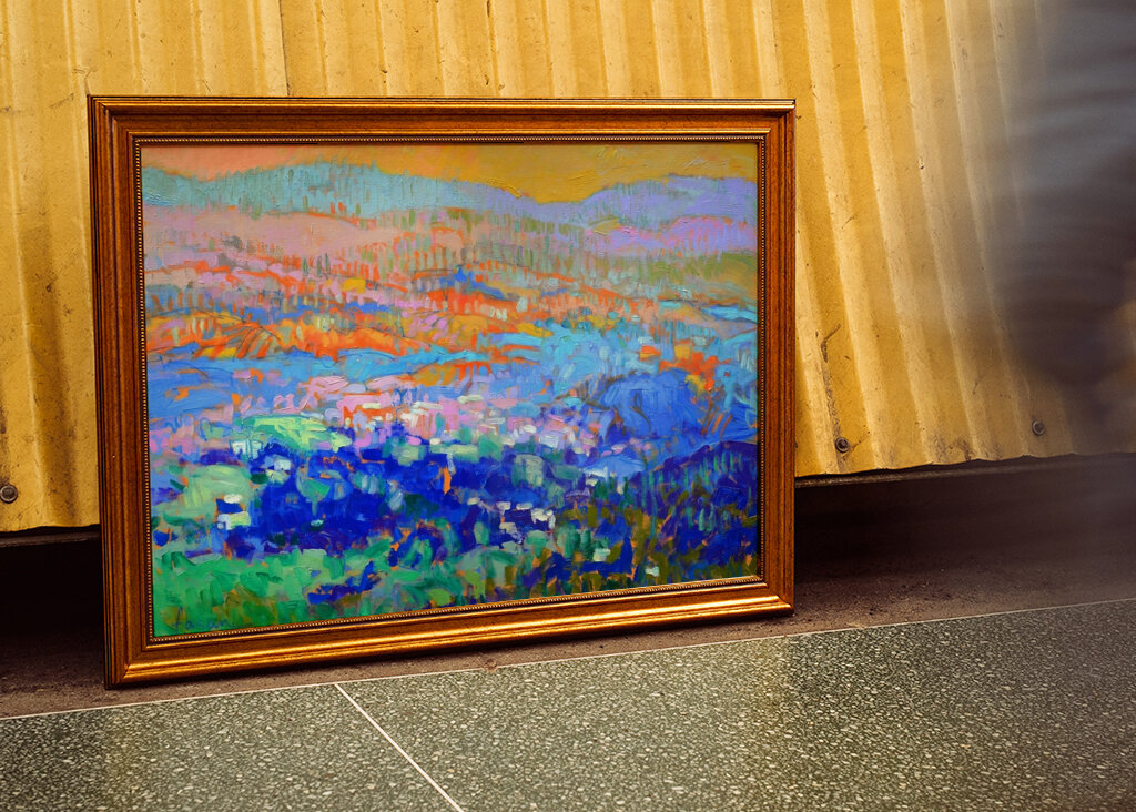 Lebendige abstrakte Hügel